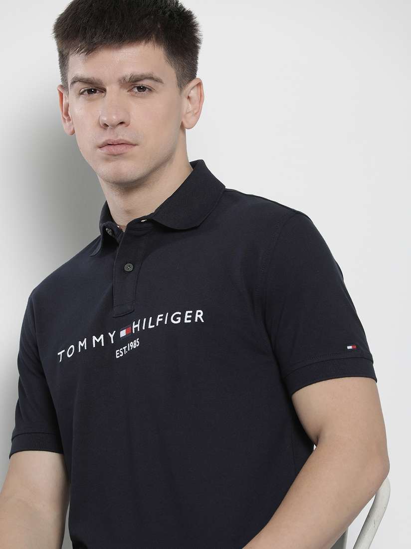 Tommy Hilfiger Mens T Shirt Collar Mens Tshirts Tommy Hilfiger