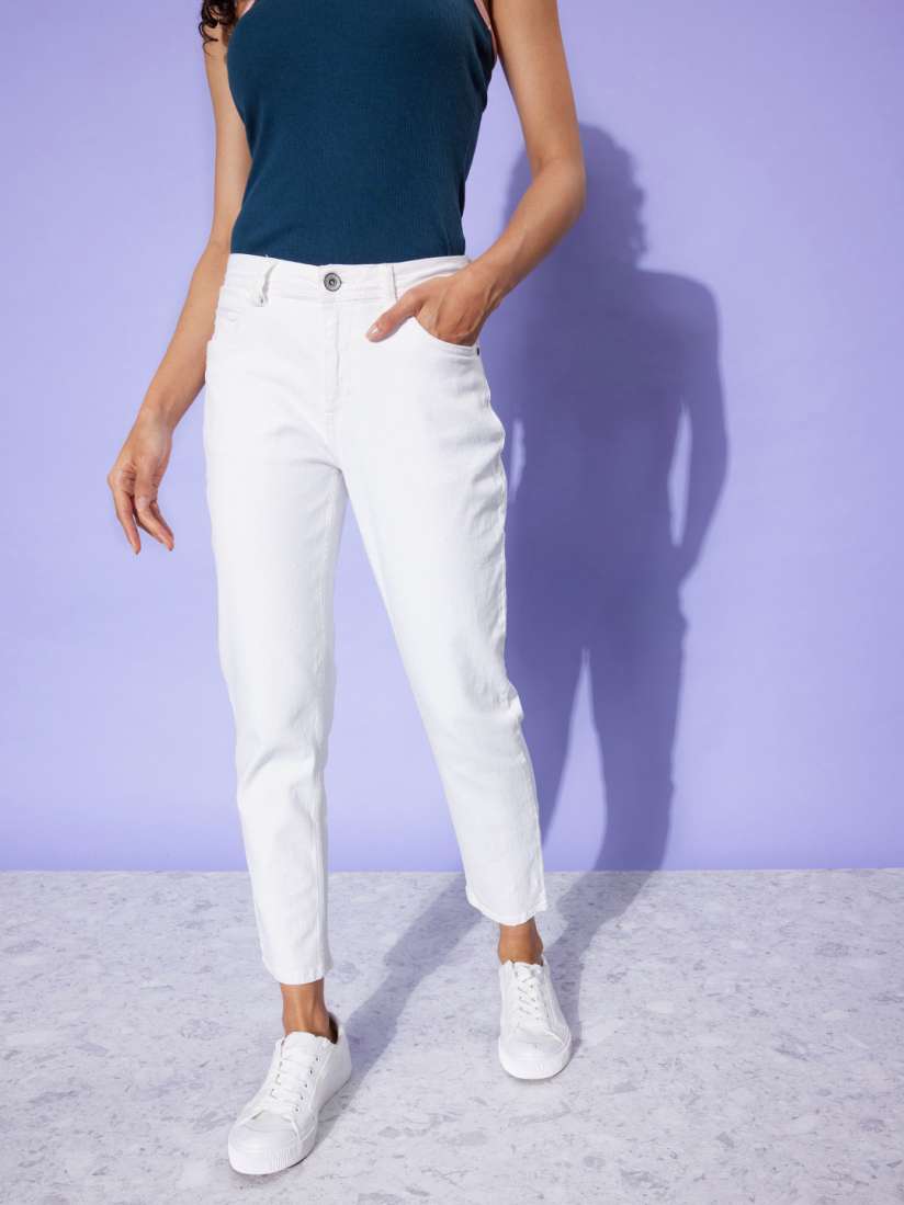 Myntra white jeans hotsell