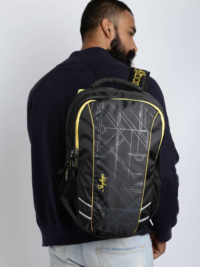 Buy Skybags Unisex Black Printed Laptop Backpack Backpacks for Unisex 2128911 Myntra