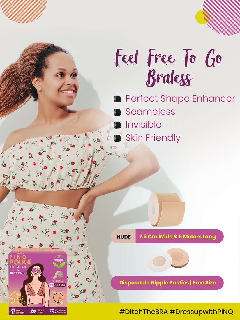 Buy PINQ POLKA 1 Pc Nude Breast Tape for perfect Boob and Body shape -  7.5cm - Lingerie accessories for Women 21290384 | Myntra