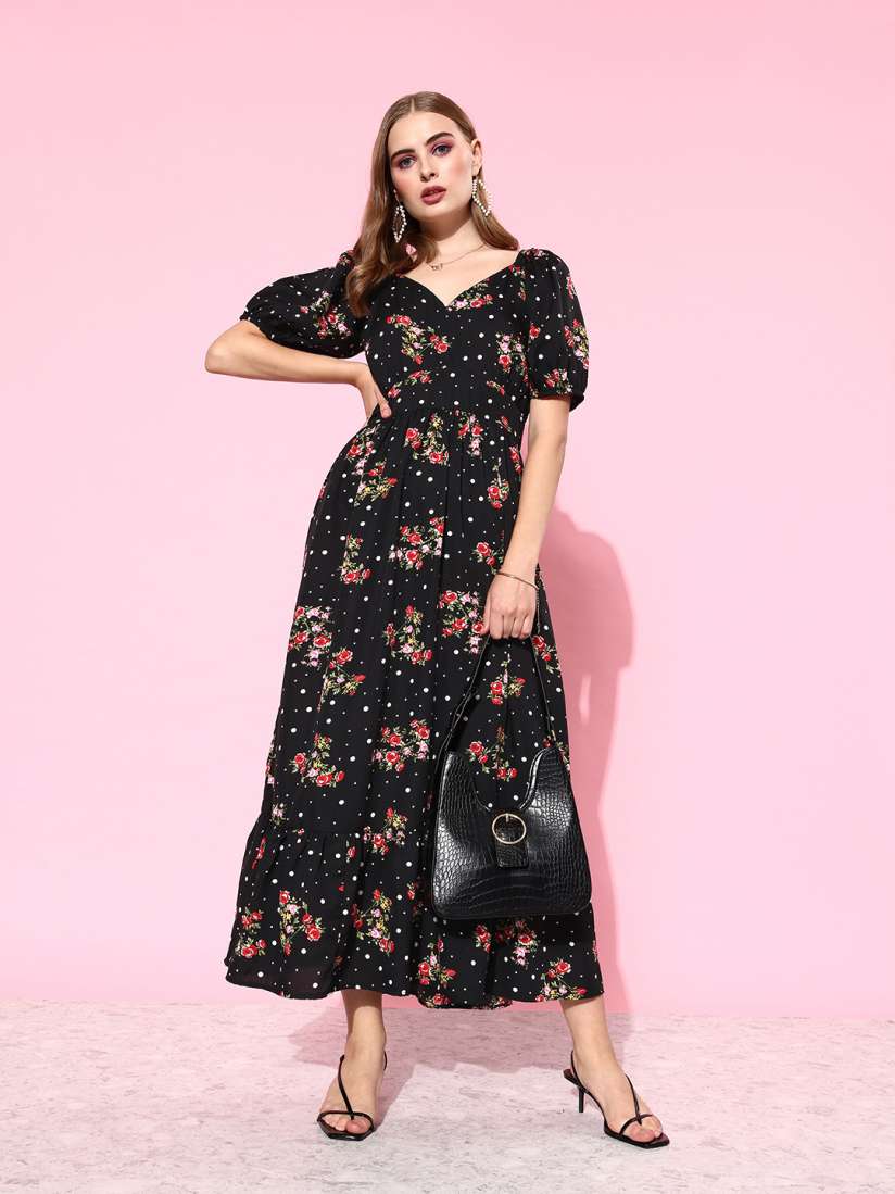 Jet floral dresses top