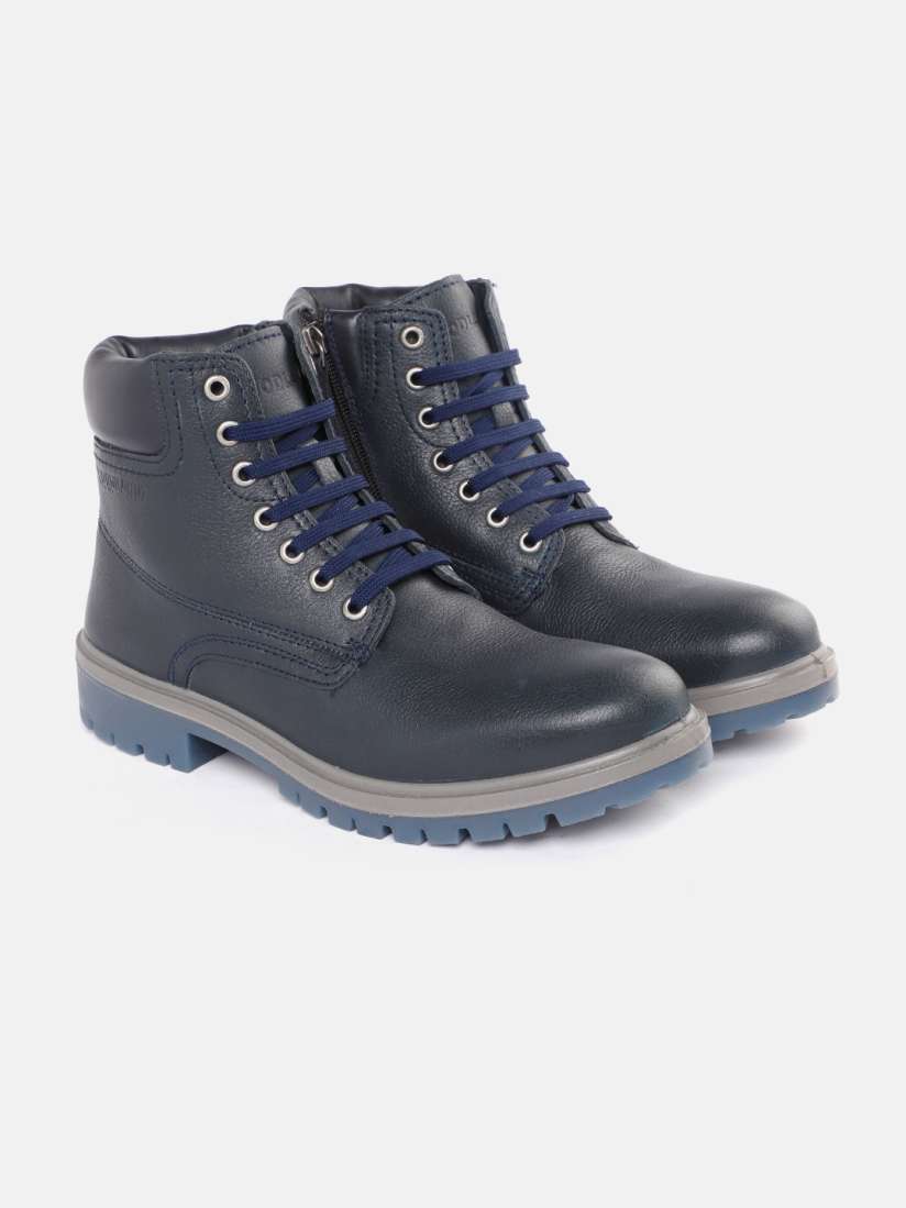 Buy Woodland Men Leather Mid Top Regular Boots Boots for Men 21295564 Myntra