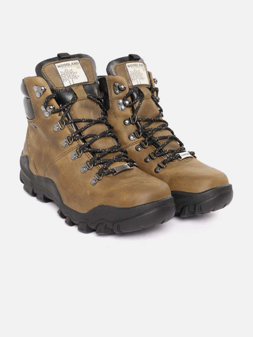 Buy Woodland Men Nubuck Leather Mid Top Boots Boots for Men 21295638 Myntra
