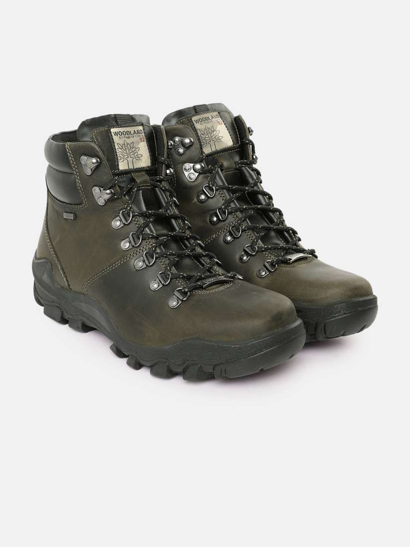 Woodland trekking boots discount