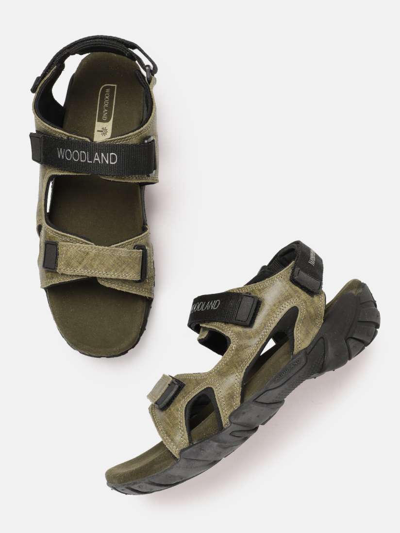 Buy Woodland Men Suede Leather Textured Comfort Sandals Sandals for Men 21295994 Myntra