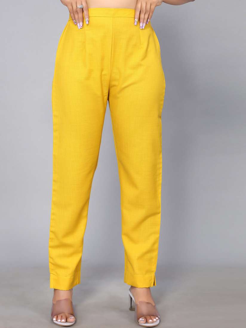 Ladies poly cotton trousers best sale