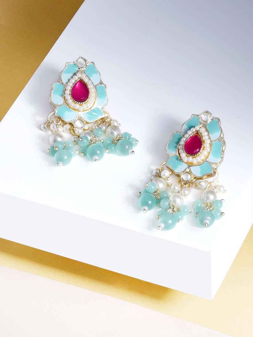 Buy Zaveri Pearls Contemporary Drop Earrings Earrings for Women 21304374 Myntra