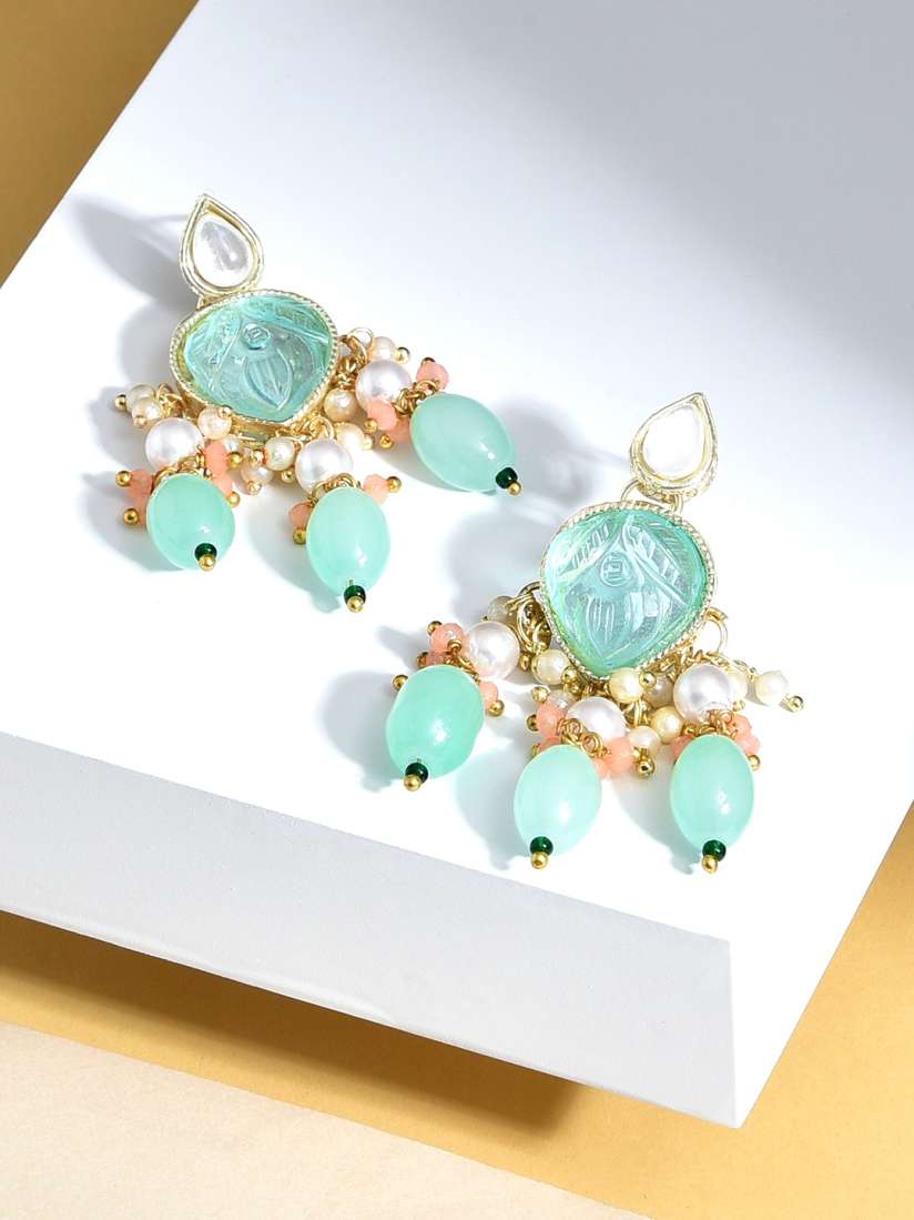 Zaveri pearls earrings myntra 2025