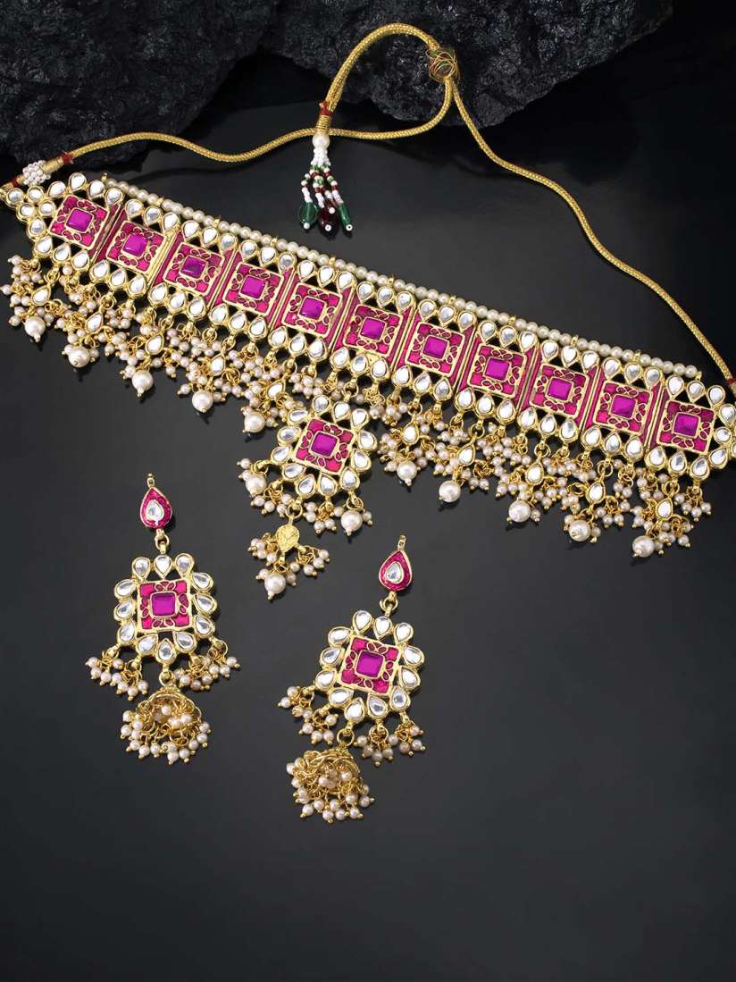 Choker necklace online myntra hotsell