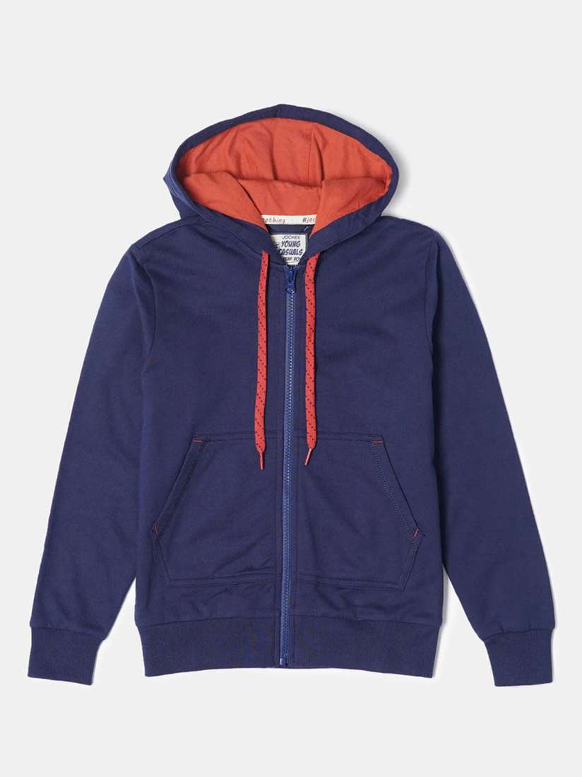 Buy Jockey Boys Combed Cotton Full Sleeve Hoodie Jacket With Front Pockets CB07 Sweatshirts for Boys 21312748 Myntra