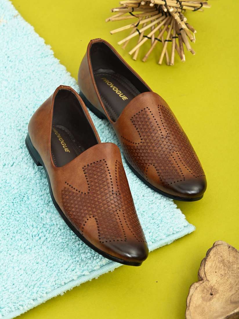 Buy Provogue Men Textured Formal Slip On Shoes Formal Shoes for Men 21317388 Myntra