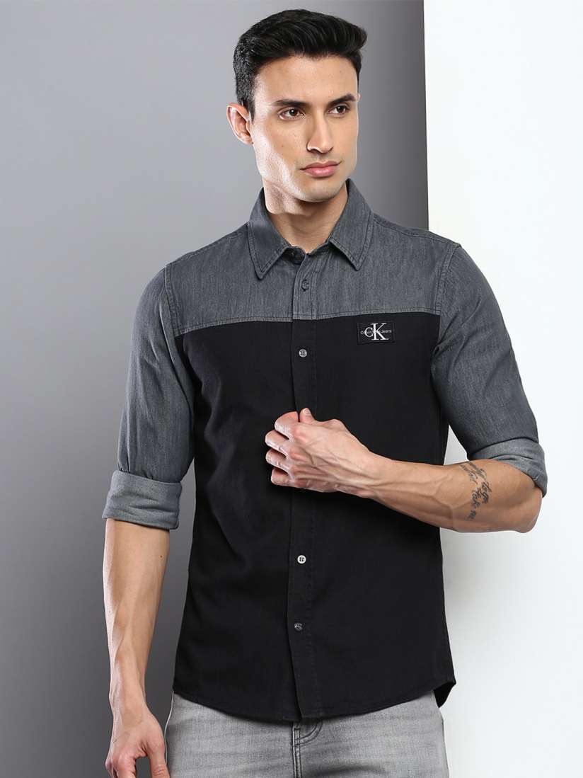 Calvin klein men's casual shirts deals