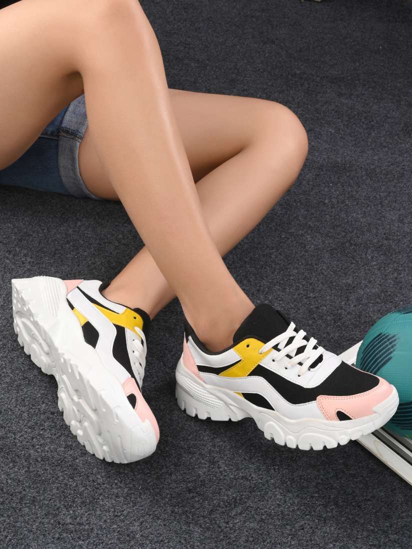 Buy Layasa Women Colourblocked Sneakers Casual Shoes for Women 21320470 Myntra