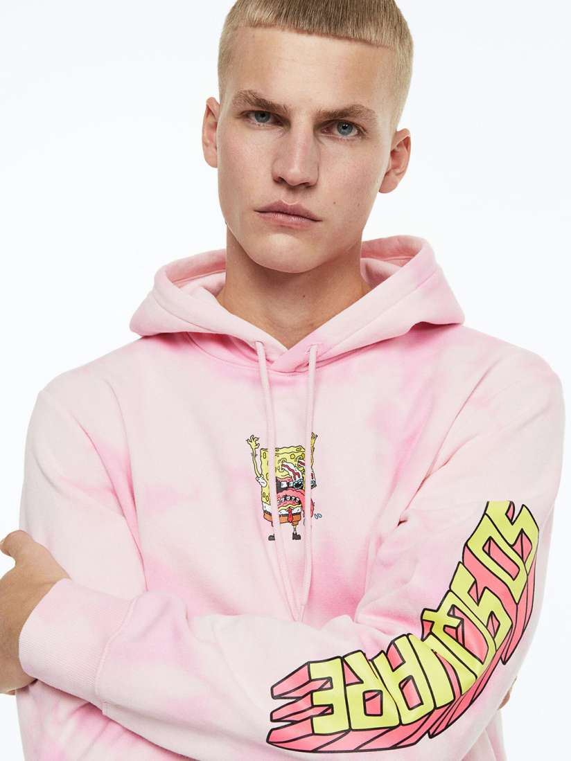 Buy H M Men SpongeBob Printed Regular Fit Hoodie Sweatshirts for Men 21326208 Myntra