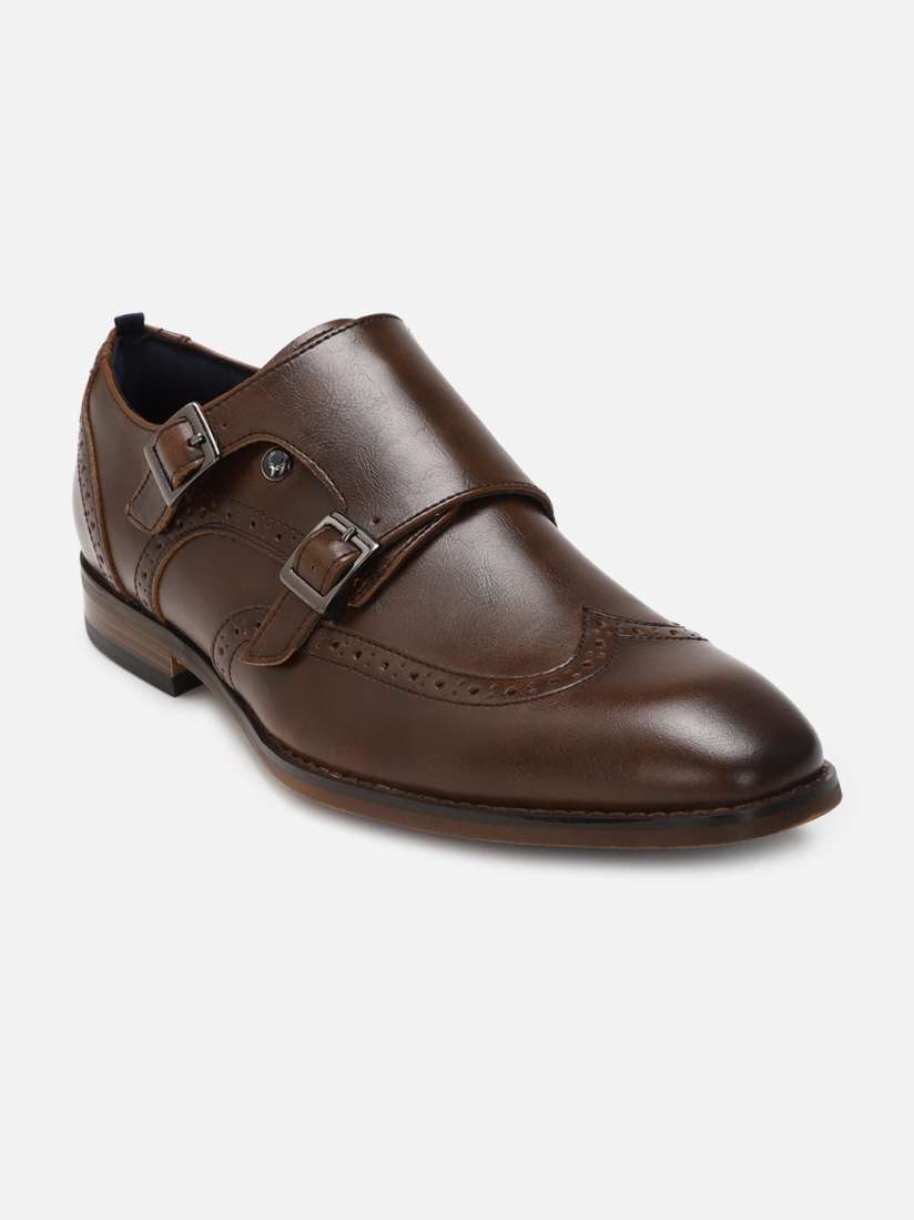Allen solly men's leather formal shoes clearance