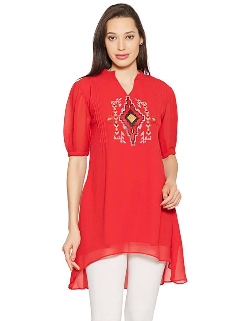 Myntra embroidered kurtis online