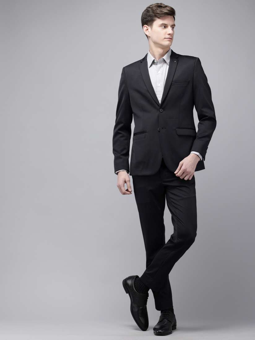 Buy Van Heusen Ultra Slim Fit Single Breasted Two Piece Formal Suit Suits for Men 21334164 Myntra