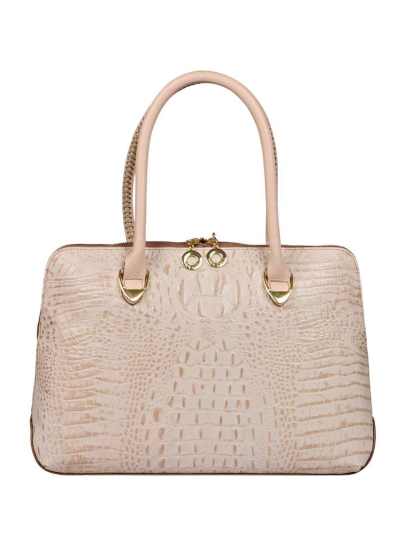 Buy Hidesign Cream Coloured Textured Leather Structured Handheld Bag with Quilted Handbags for Women 21336432 Myntra