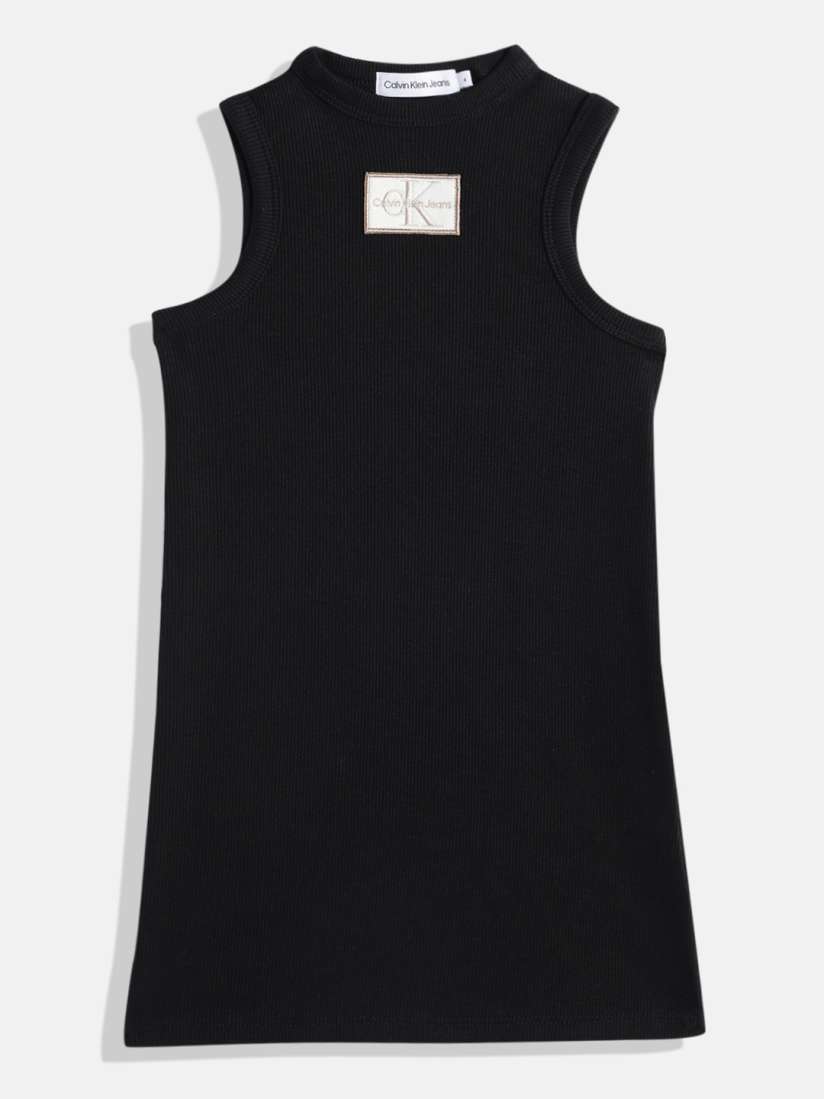 Buy Calvin Klein Jeans Girls Europe A Line Dress with Applique Dresses for Girls 21343502 Myntra