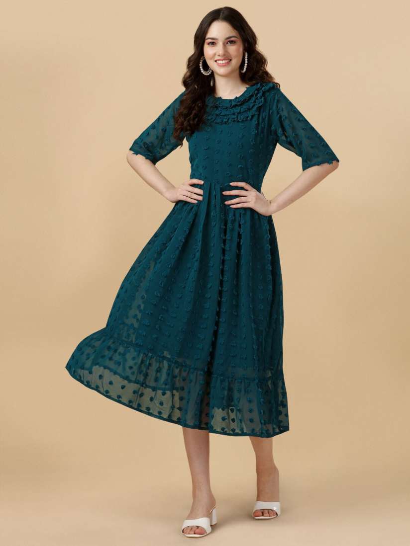 Buy GUFRINA Georgette A Line Midi Dress Dresses for Women 21352922 Myntra