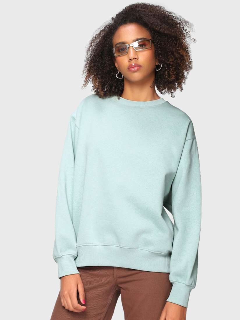 Buy Bewakoof Plus Women Solid Fleece Sweatshirt Sweatshirts for Women 21361036 Myntra