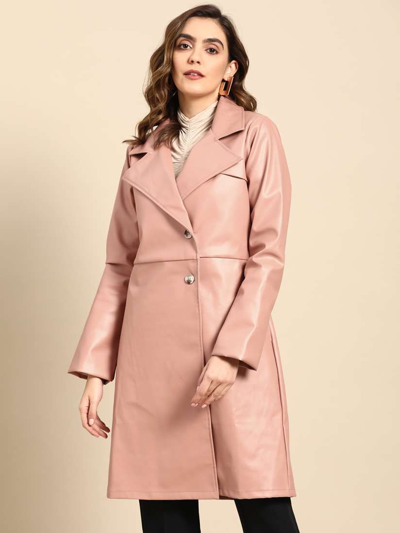 Buy Athena Women Leather Overcoat Coats for Women 21361190 Myntra