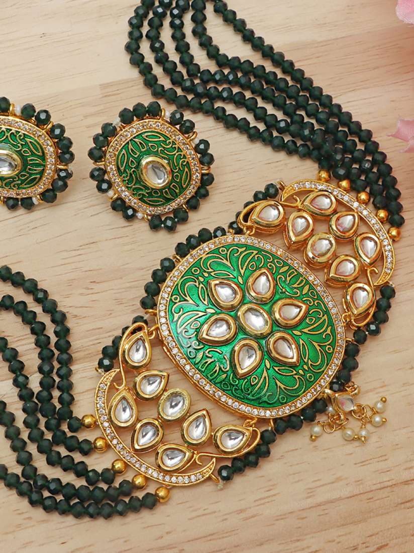 Kundan meena set hot sale