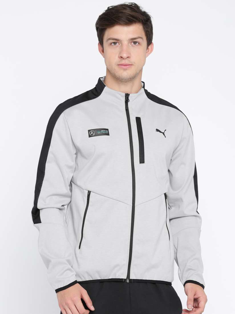 Buy PUMA Motorsport Men Grey MAMGP T7 Solid Sporty Track Jacket Jackets for Men 2136748 Myntra