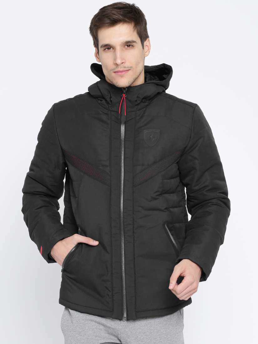 Buy PUMA Motorsport Men Grey Solid Ferrari Vent Padded MSP Jacket Jackets for Men 2136757 Myntra