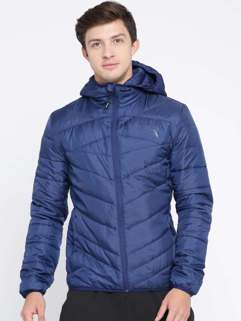 Buy Puma Men Blue Solid Lightweight PWRWarm Hooded Padded Jacket Jackets for Men 2136808 Myntra