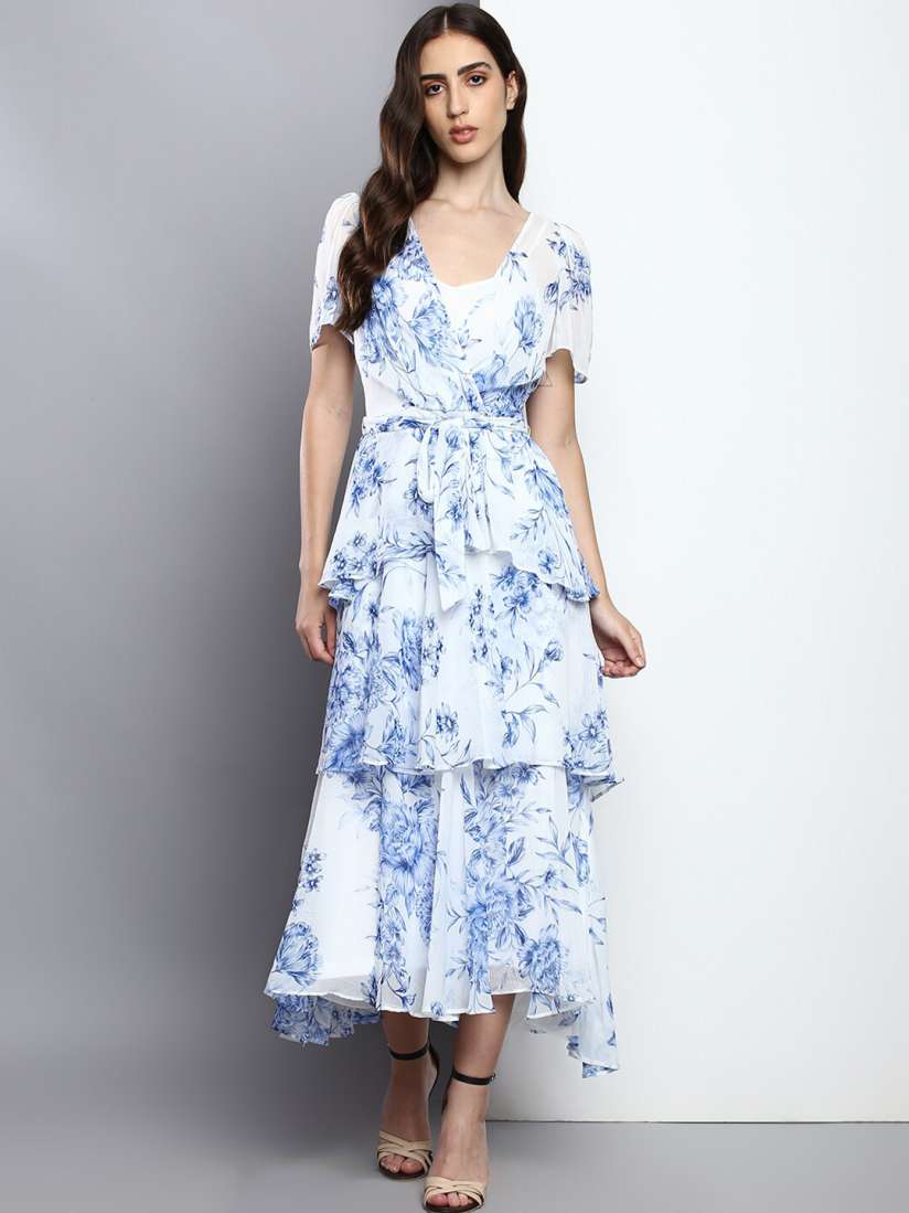 Calvin klein floral maxi dresses top