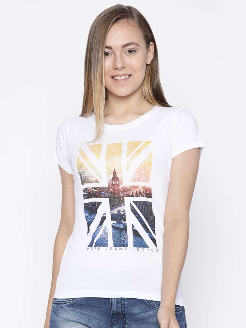 Pepe jeans t shirt myntra shop