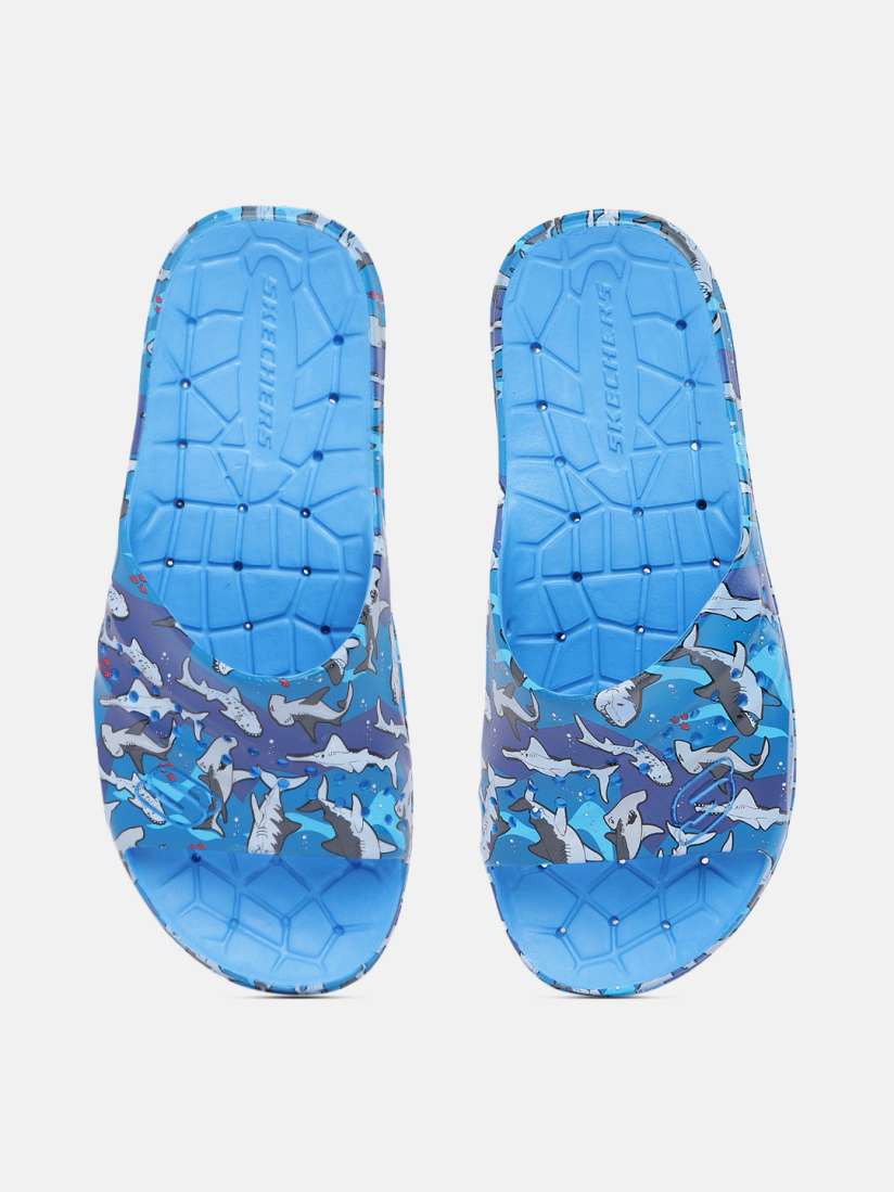 Buy Skechers Boys Hogan Dangerous Waters Printed Sliders Flip Flops for Boys 21384372 Myntra