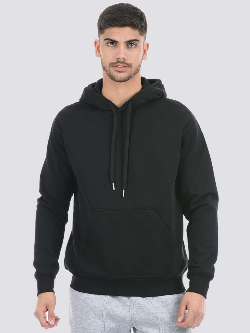 Black hoodie myntra outlet