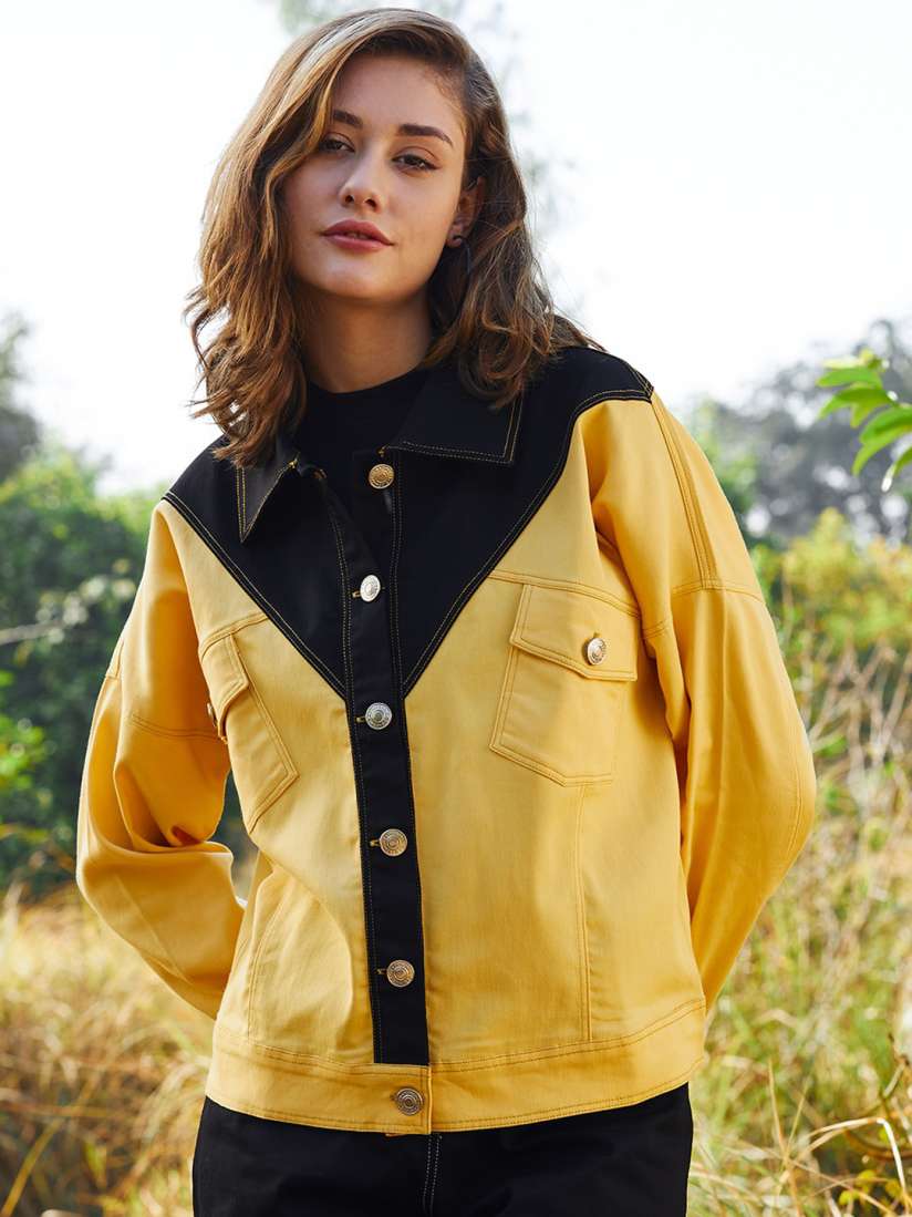 Myntra denim jacket for women hot sale
