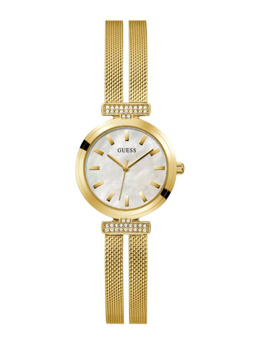 Guess mother of pearl watch sales