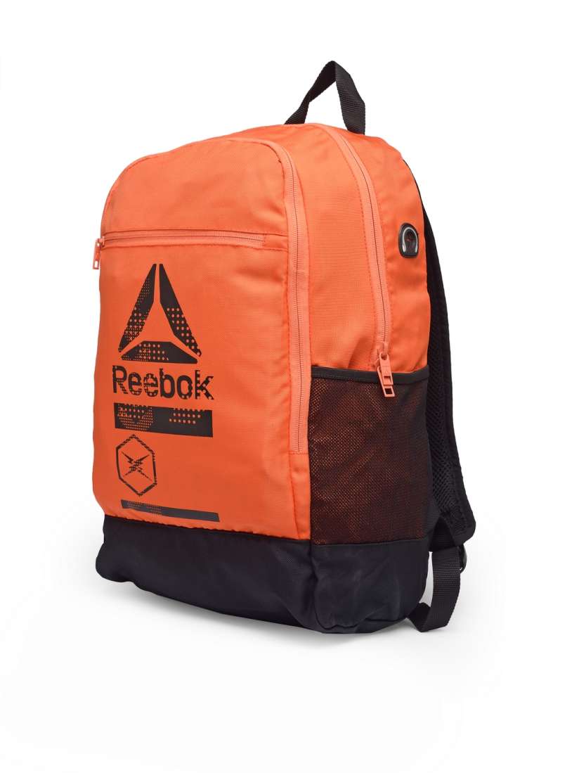 Buy Reebok Unisex Orange Black Brand Logo Backpack Backpacks for Unisex 2139589 Myntra