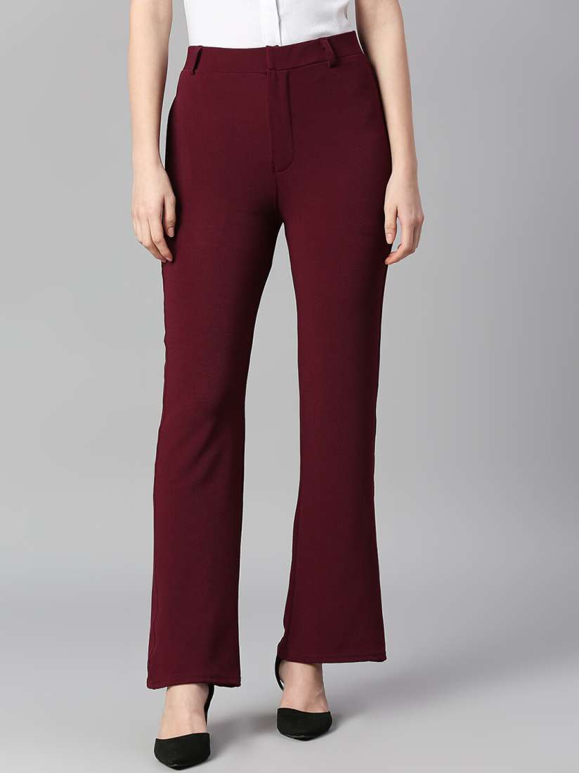 Cotton formal pants for ladies cheap