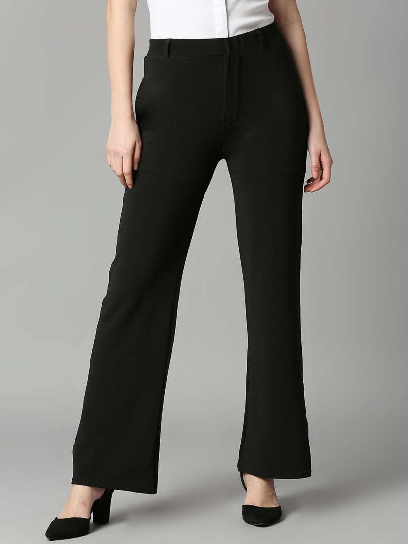 Buy Smarty Pants Women Relaxed Cotton Formal Trousers Trousers for Women 21396716 Myntra