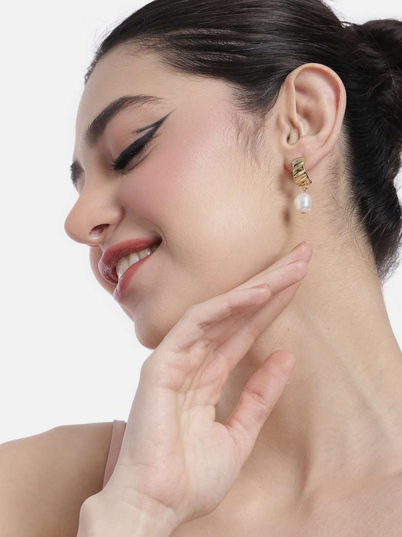 Buy DressBerry Textured Circular Hoop Earrings Earrings for Women 21398324 Myntra