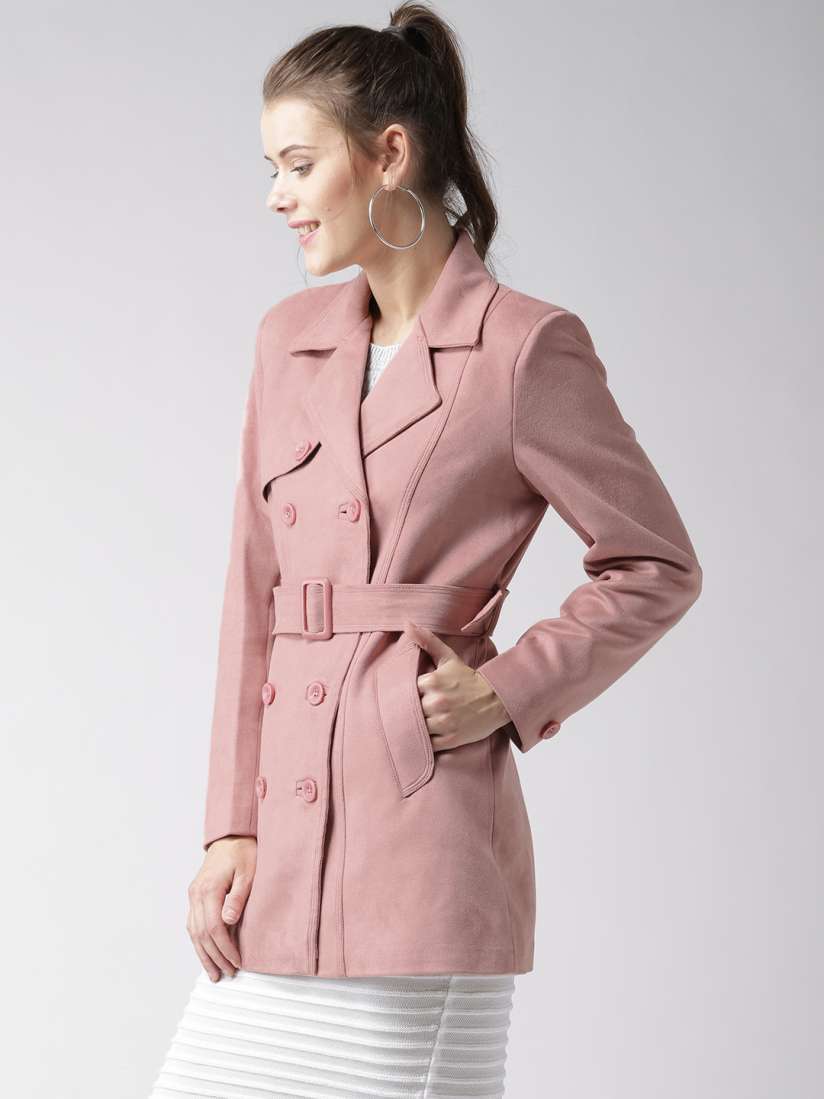 Dusty pink trench coat store