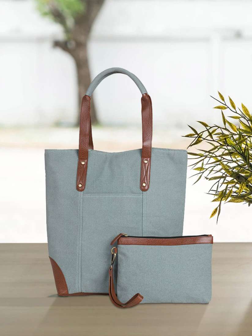 Buy Mona B Colourblocked Oversized Structured Shoulder Bag with Pouch Handbags for Women 21408964 Myntra