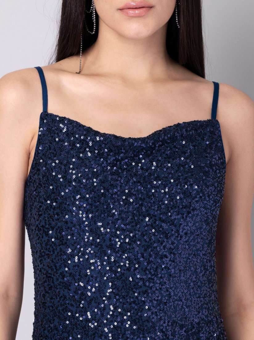 Buy FabAlley Sequined Embellished Sheath Midi Dress Dresses for Women 21412900 Myntra