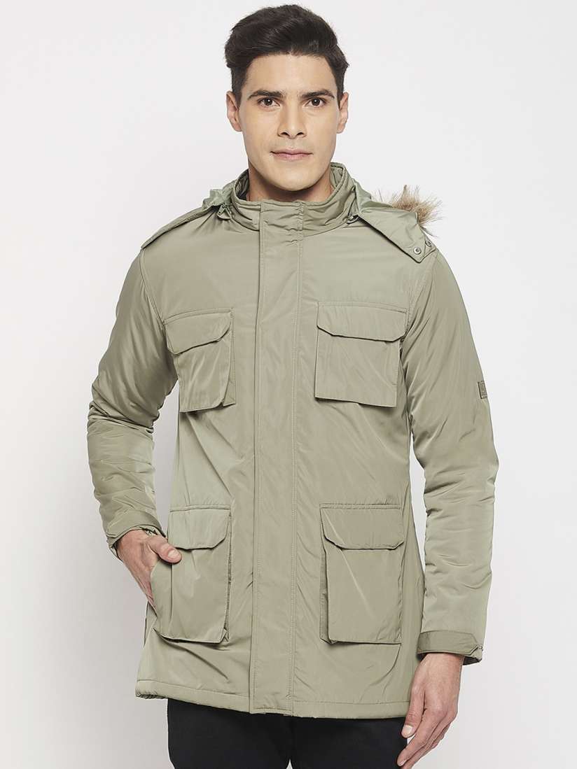 Buy Okane Men Plus Size Lightweight Longline Parka Jacket Jackets for Men 21412986 Myntra