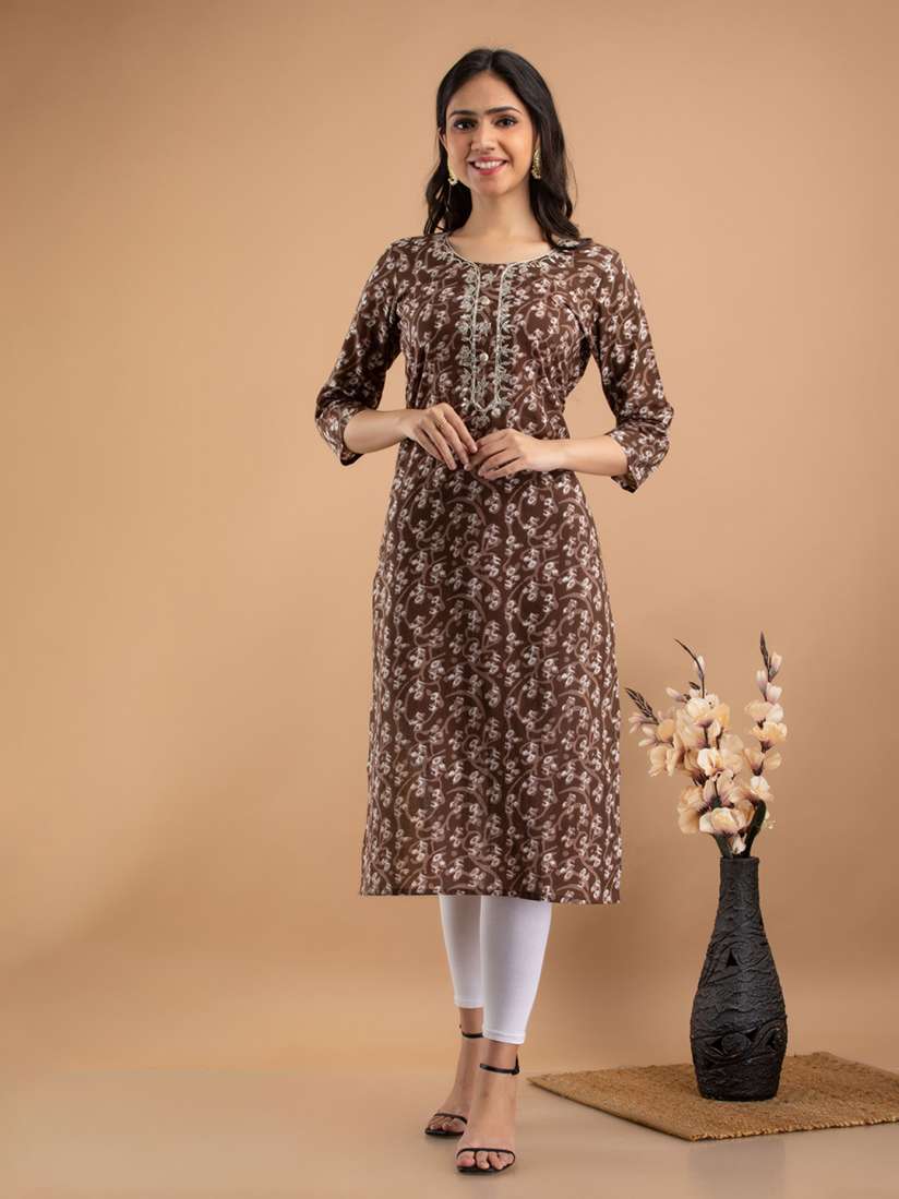 Buy KALINI Women Printed Cotton Kurta Kurtas for Women 21414396 Myntra