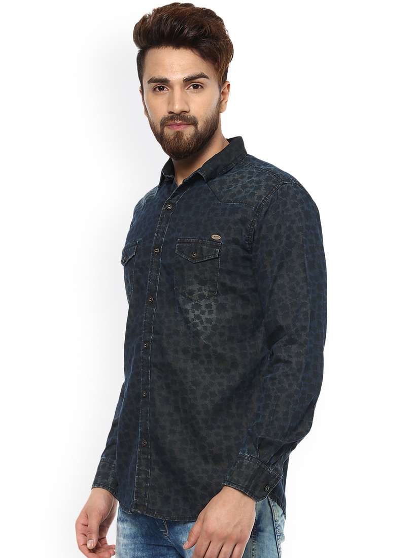 Shirt Mufti Jeans New Collection 2017 Buy Mufti Men Olive Brown