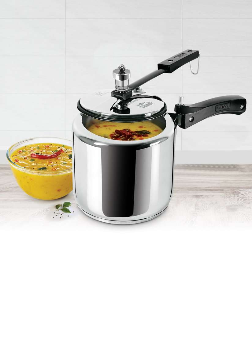 Buy Milton Pro Cook Sandwich Bottom Stainless Steel Pressure Cooker With Inner Lid 3 L Pressure Cooker for Unisex 21418562 Myntra