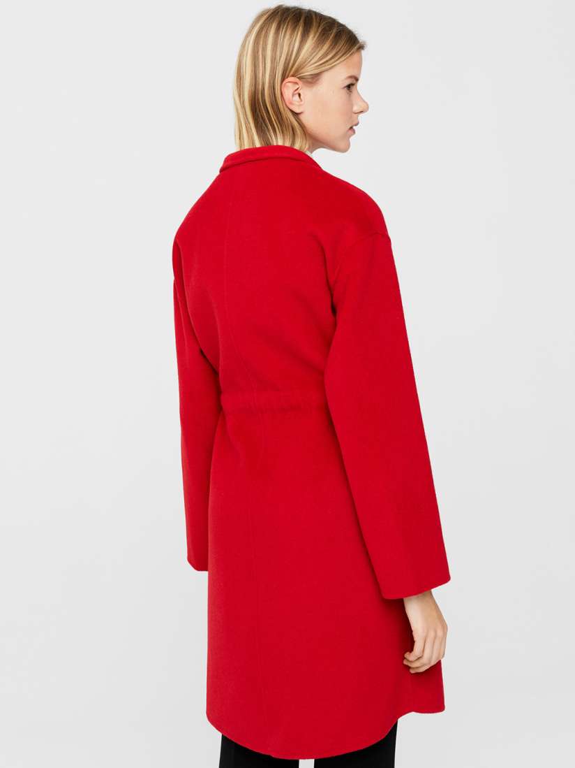 Mango red coat discount