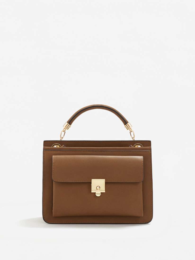 Buy MANGO Olive Brown Solid Sling Bag Handbags for Women 2141998 Myntra