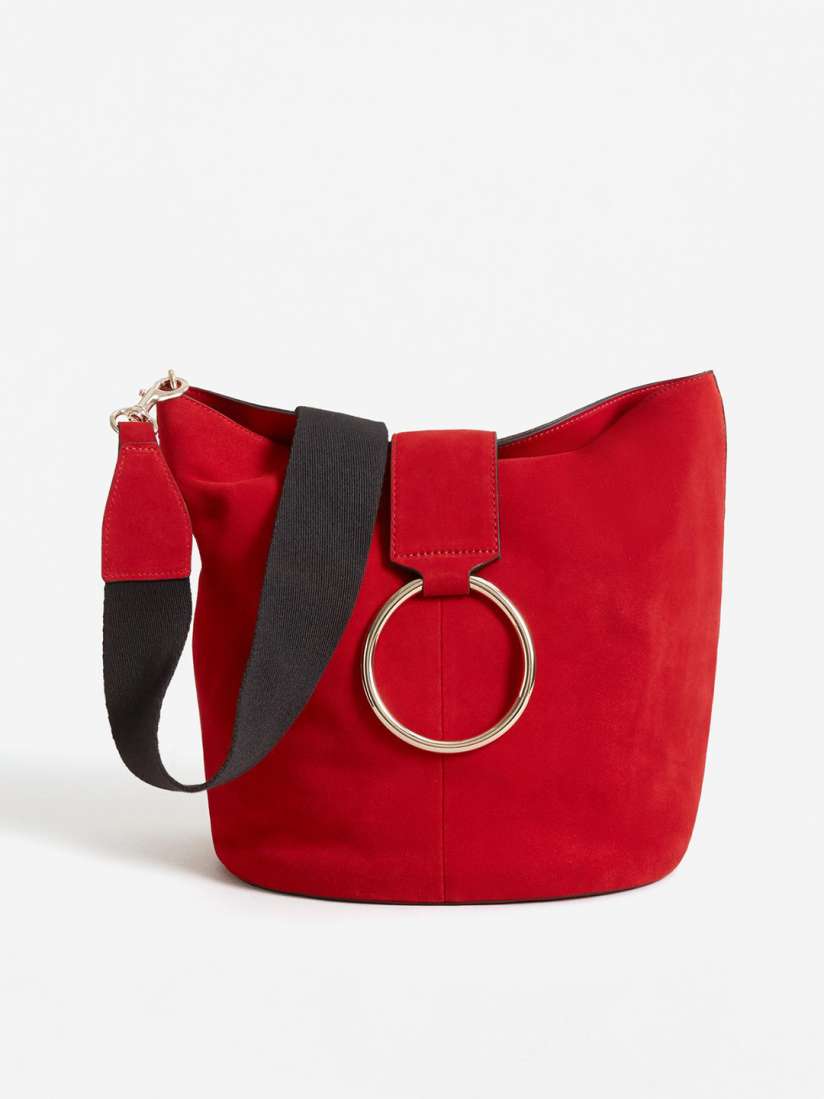 Buy MANGO Red Solid Shoulder Bag Handbags for Women 2142045 Myntra